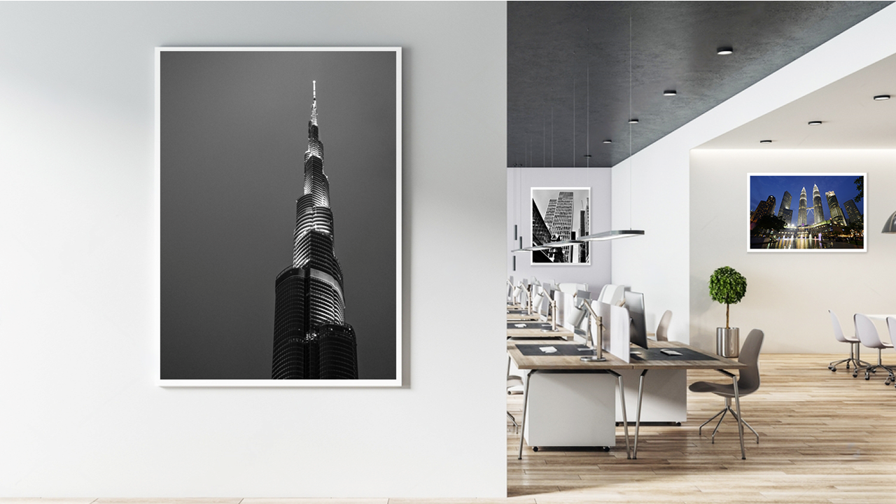 Burj Khalifa Art Frame for Office Decor