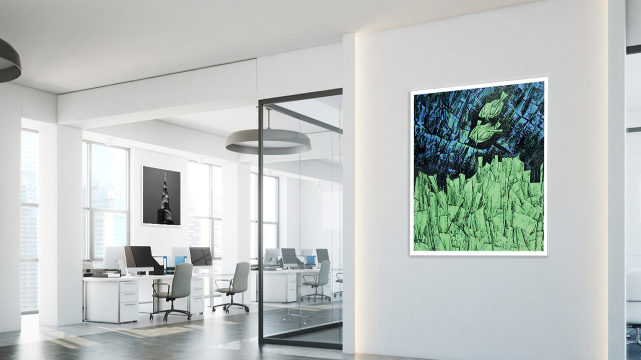 Minimalist Geometric Office Wall Art