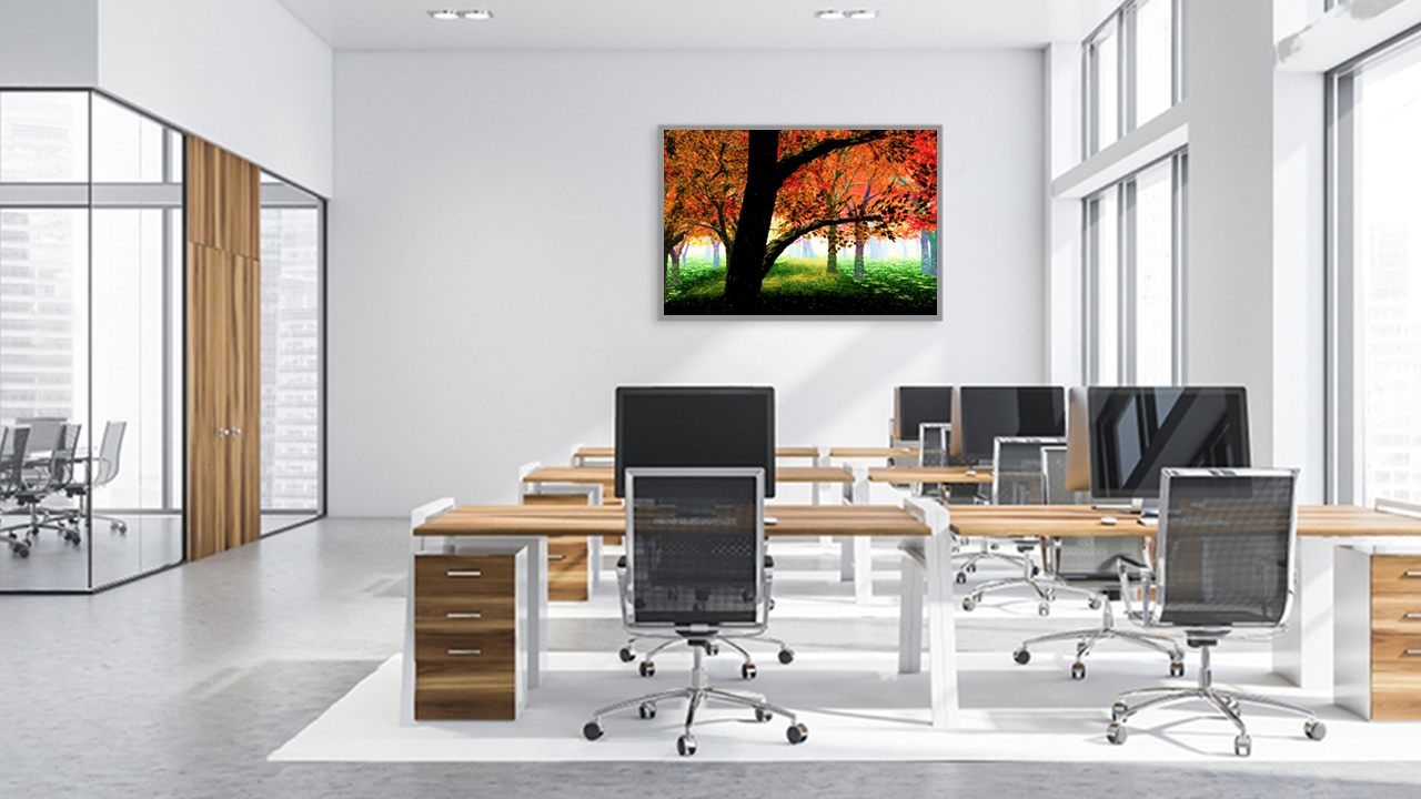 Handmade Tree painting for workspace