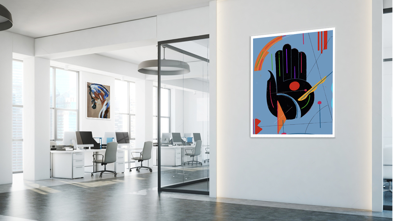 Hand impressionism art print